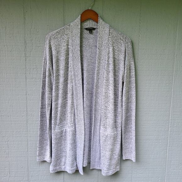 Banana Republic Marled Grey Open Front Cardigan Sm - Picture 1 of 11